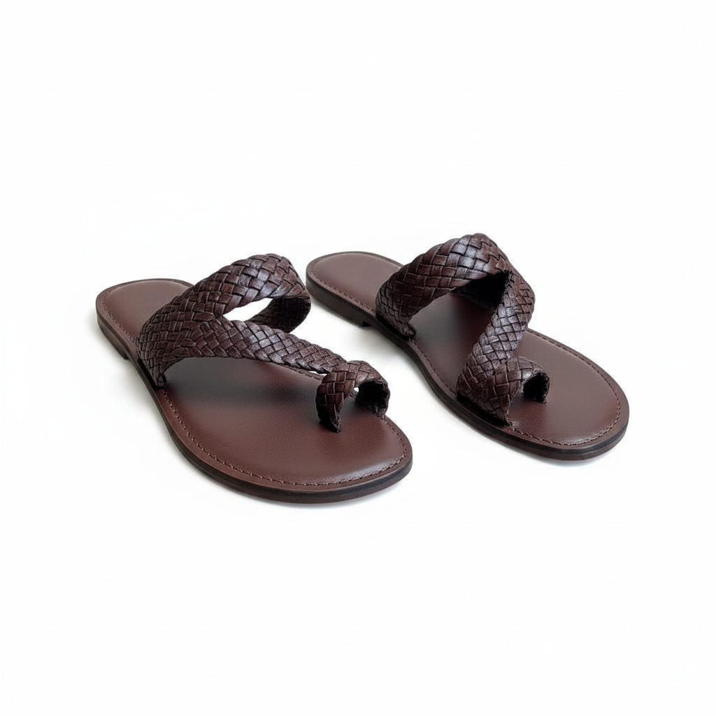 Moroccan Leather Sandals Men Handmade Babouche