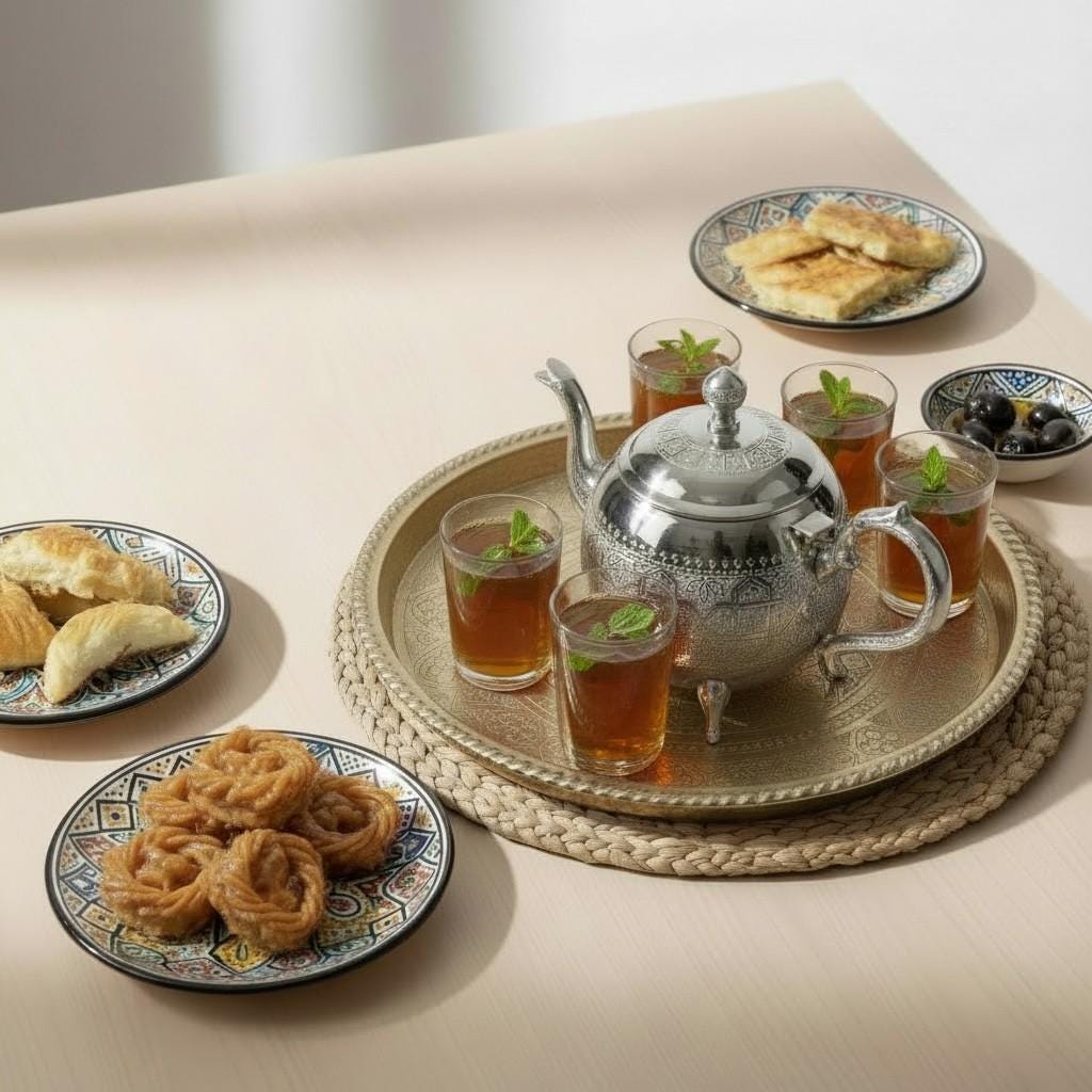 Handmade Moroccan Silver Teapot – Traditional Engraved Metal Tea Pot for Mint Tea