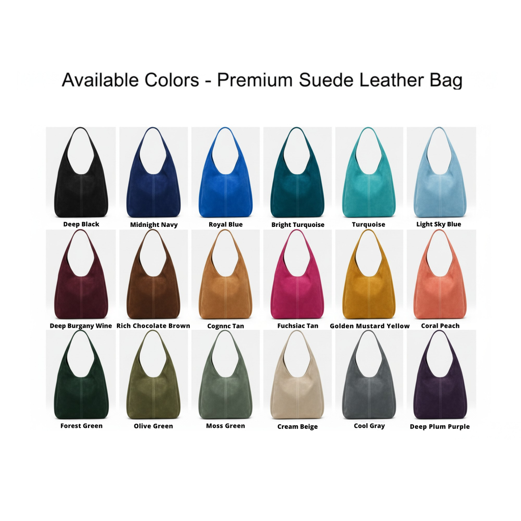 Premium Suede Leather Hobo Bag Morocco