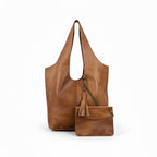 Handmade Moroccan Leather Hobo Bag Slouchy