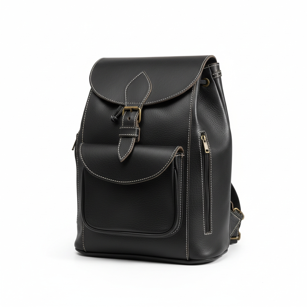 Handmade Leather Backpack Weekender Bag Morocco