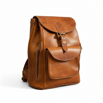 Handmade Leather Backpack Weekender Bag Morocco