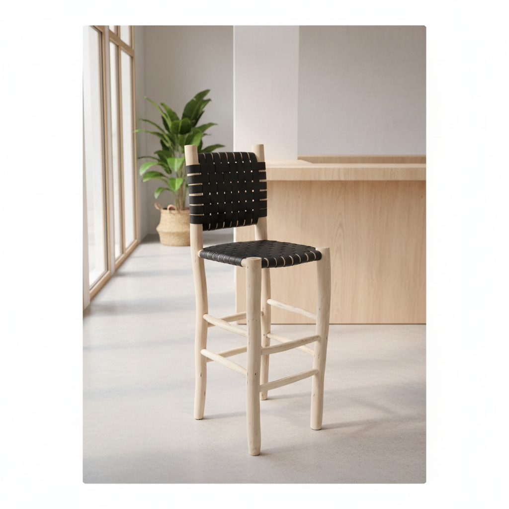 Bar area - Black leather