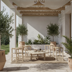 Covered terrace - 4 chairs