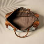 Handmade Cowhide Duffle Bag Hair On