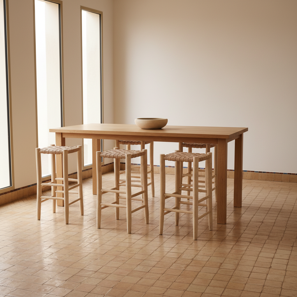 Dining area - 4 stools