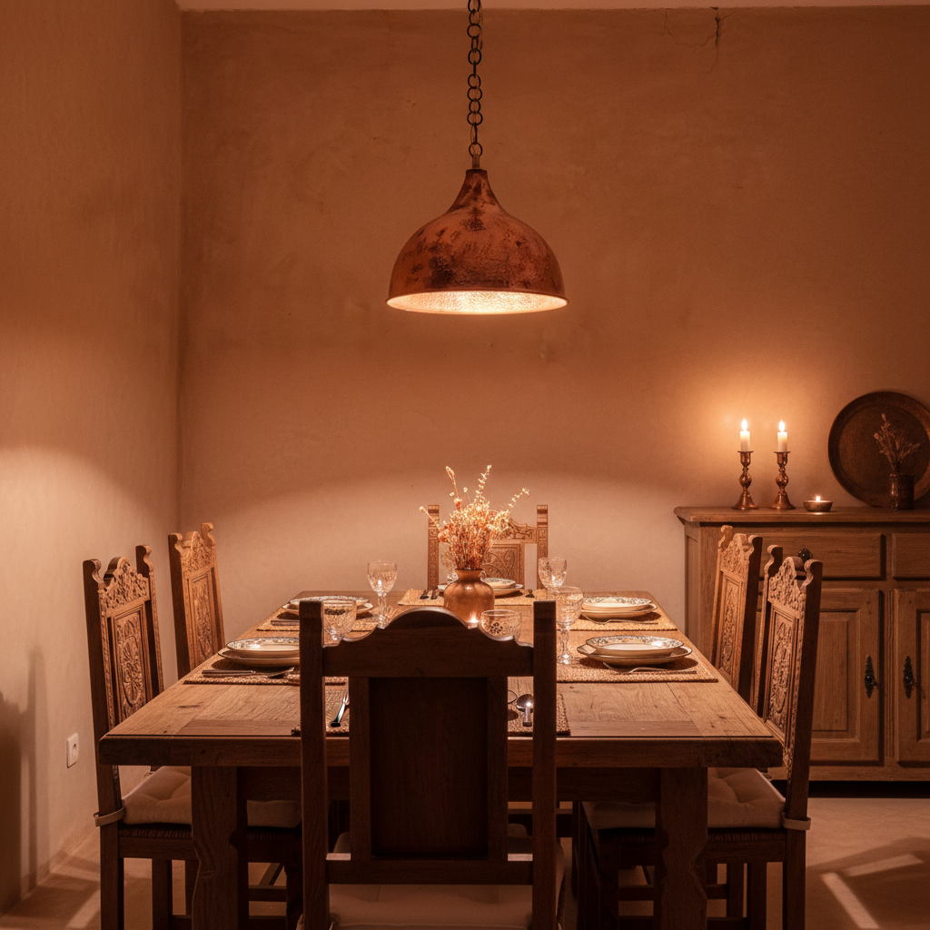 Dining room at night