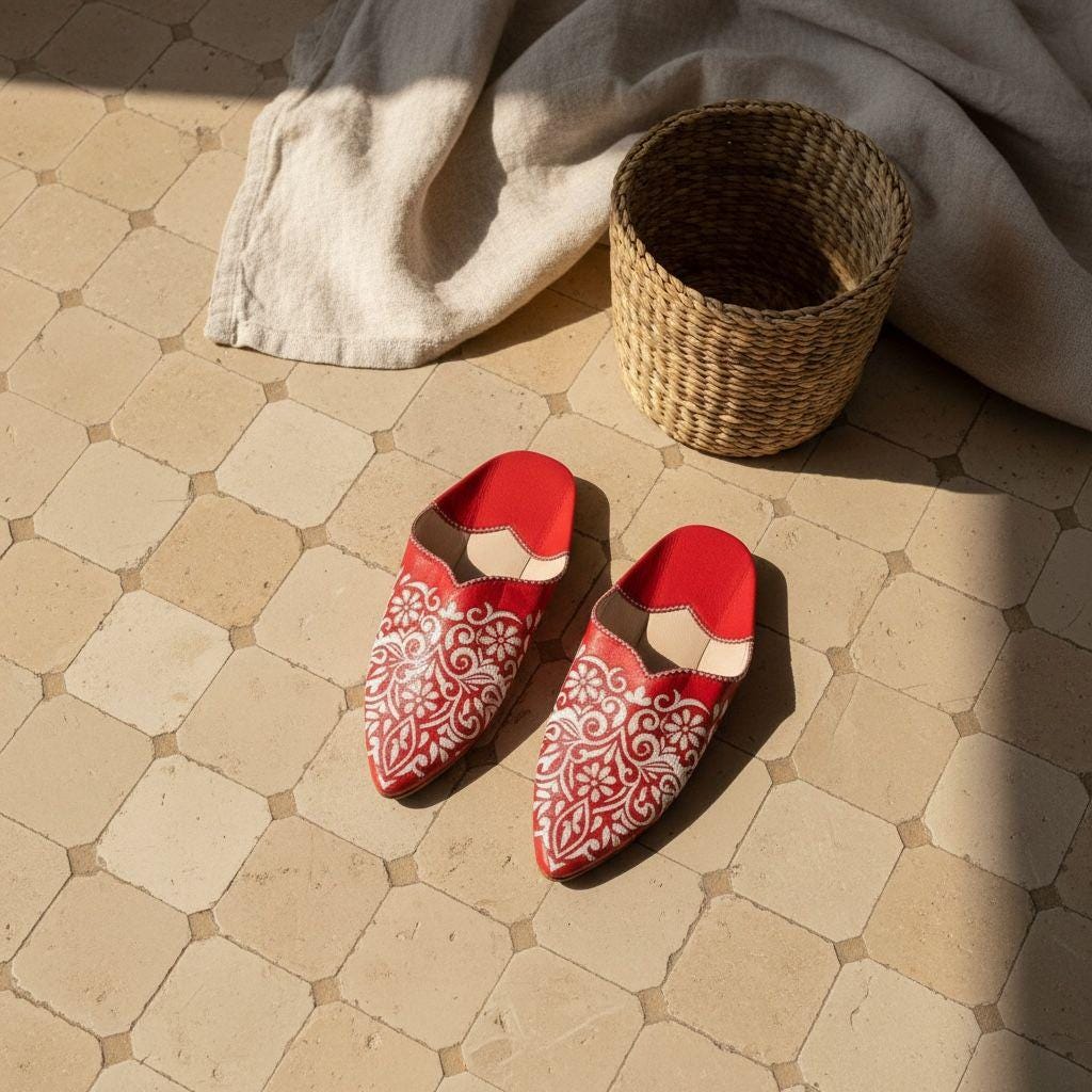 Women Moroccan Leather Babouche – Traditional Belgha Slippers, Handmade Pointed Toe Shoes, Genuine Leather Flats