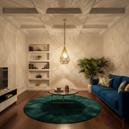 Elegant interior with short cable