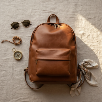 Flat lay with sunglasses