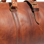 Handmade Moroccan Leather Duffle Bag Travel Weekender