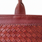 Handmade Moroccan Braided Leather Tote Bag