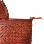 Handmade Moroccan Braided Leather Tote Bag