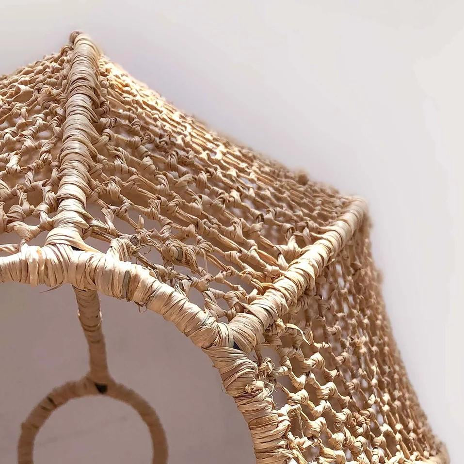 Handmade Raffia Pendant Lamp Shade Boho