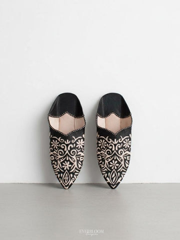 Moroccan Babouches for Women: Premium Leather Slippers, Moroccan Babouches Shoes Women - Handmade