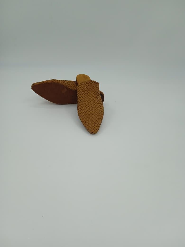 women Handmade home babouche, Leather house slippers, Moroccan home shoes, Artisan indoor footwear, Genuine leather babouche, gift for her