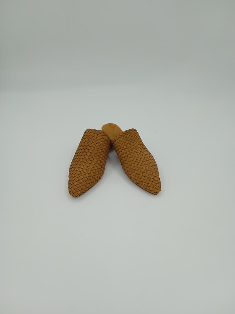 women Handmade home babouche, Leather house slippers, Moroccan home shoes, Artisan indoor footwear, Genuine leather babouche, gift for her