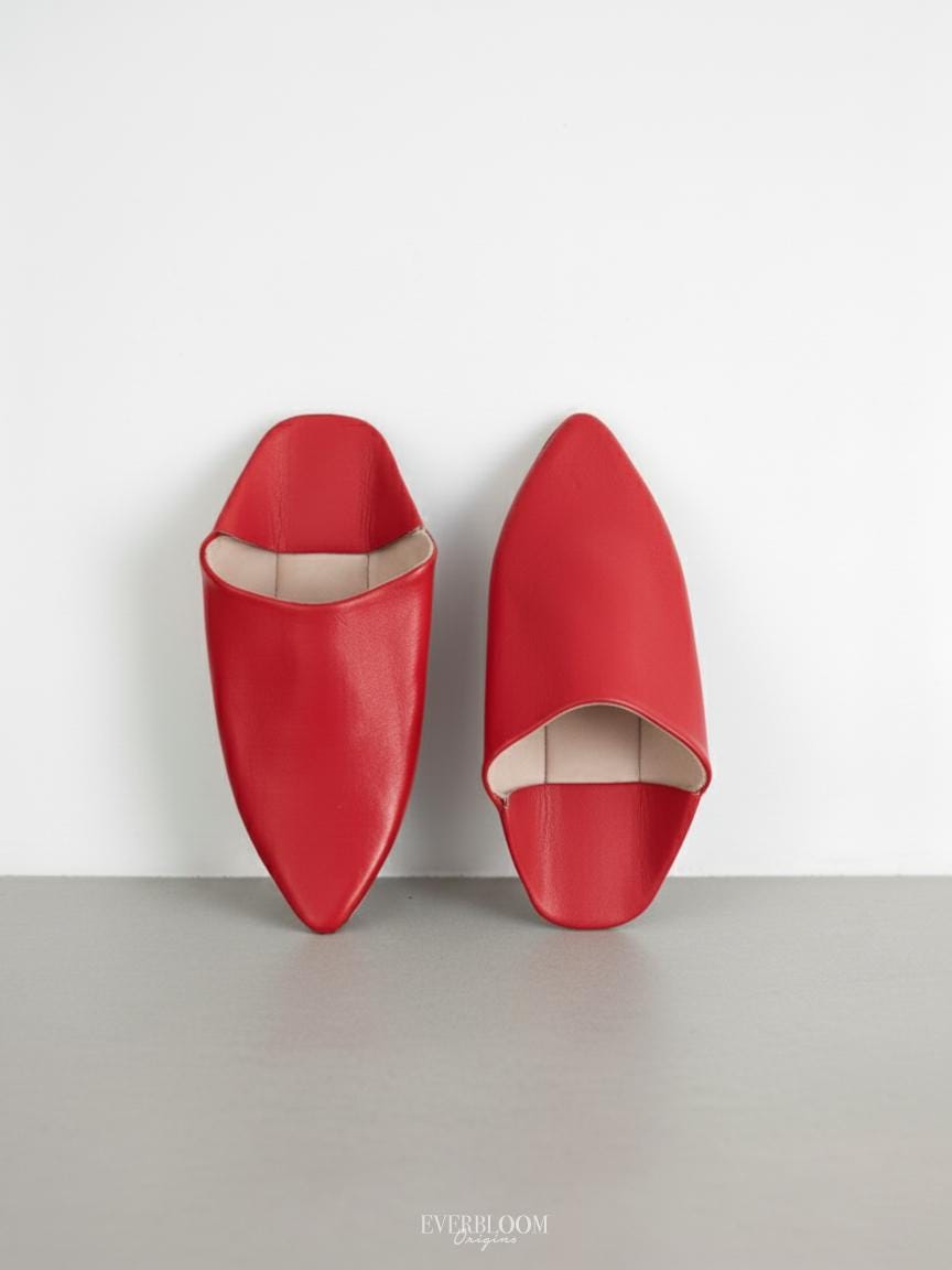 Handmade Babouche Slippers – Authentic Moroccan Slippers, Unisex Indoor &amp; Outdoor Shoes, Pointed Moroccan Babouche Footwear