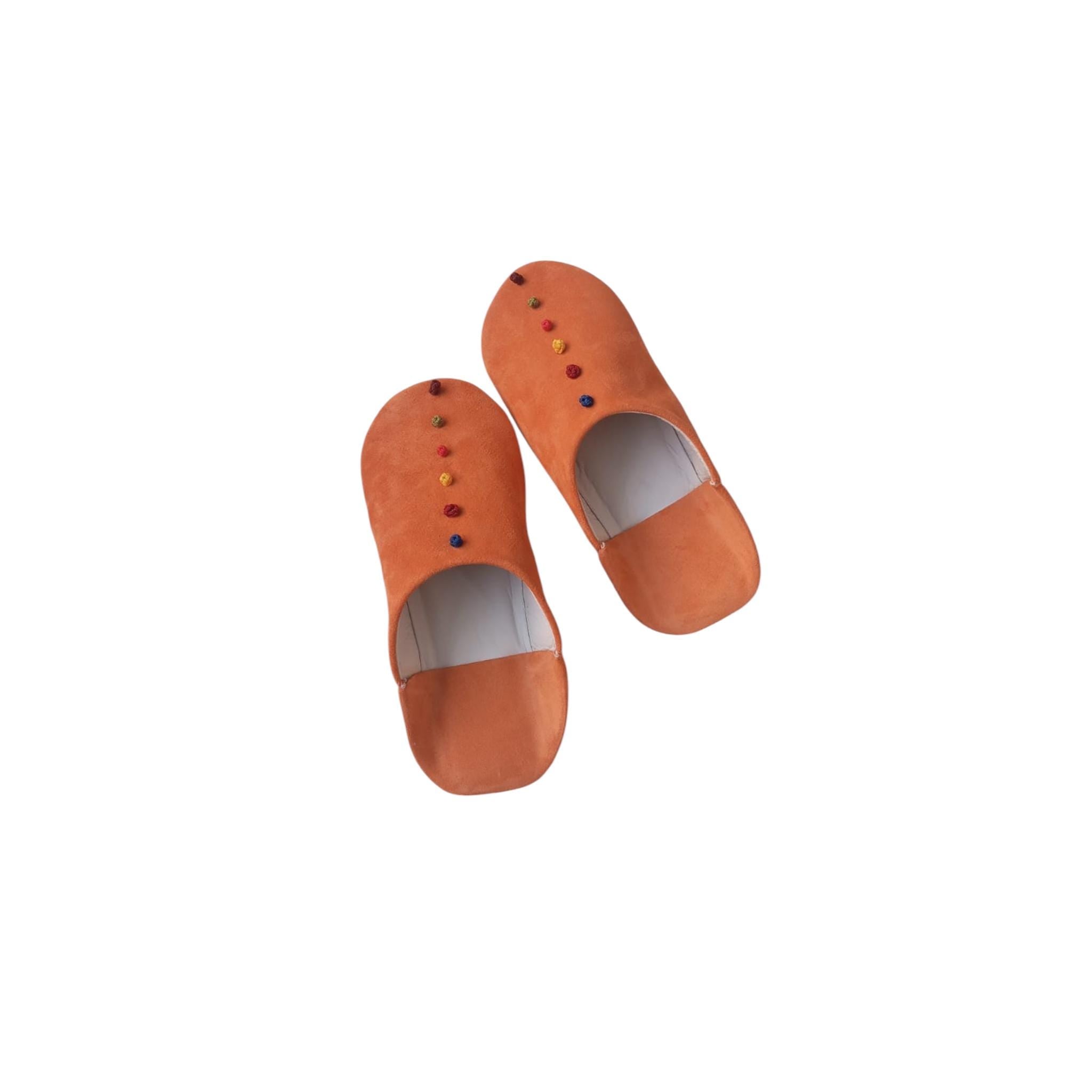 Red Indoor Slippers Women, Moroccan Leather House Shoes, Handmade Babouche, Soft Comfortable Home Footwear