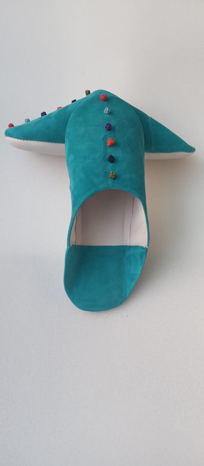 Red Indoor Slippers Women, Moroccan Leather House Shoes, Handmade Babouche, Soft Comfortable Home Footwear