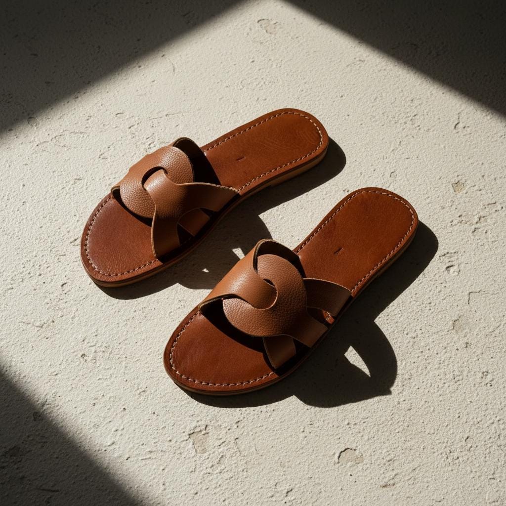 Moroccan Leather Sandals Women Handmade Babouche
