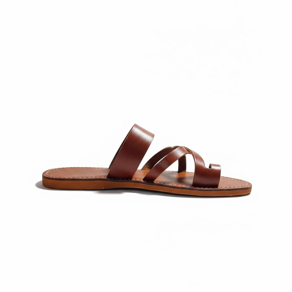 Moroccan Leather Sandals Unisex Handmade Babouche Orthopedic