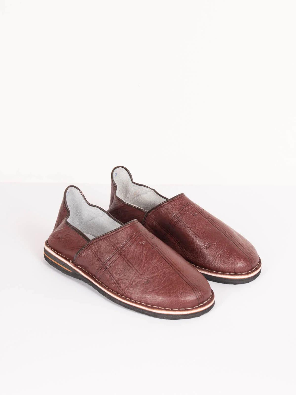 Moroccan Babouche Slippers Handmade | Traditional Leather Babouches for Women &amp; Men | Comfortable Indoor Outdoor Slippers Morocco