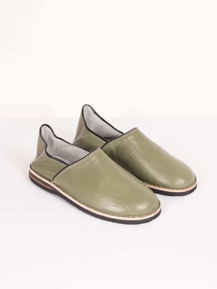 Moroccan Babouche Slippers Handmade | Traditional Leather Babouches for Women &amp; Men | Comfortable Indoor Outdoor Slippers Morocco