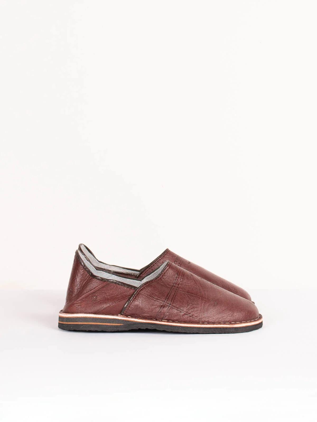 Moroccan Babouche Slippers Handmade | Traditional Leather Babouches for Women &amp; Men | Comfortable Indoor Outdoor Slippers Morocco