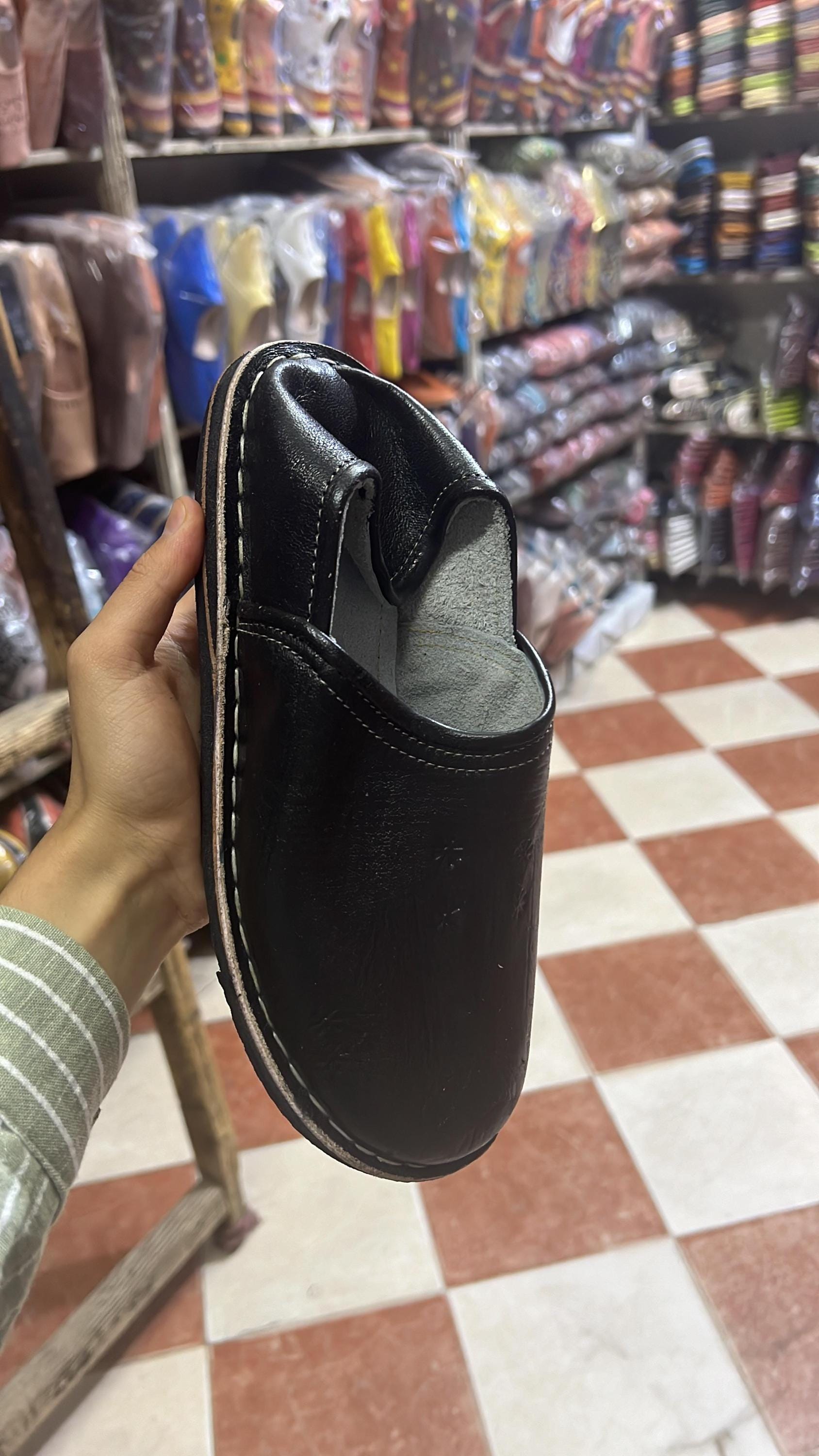 Moroccan Babouche Slippers Handmade | Traditional Leather Babouches for Women &amp; Men | Comfortable Indoor Outdoor Slippers Morocco