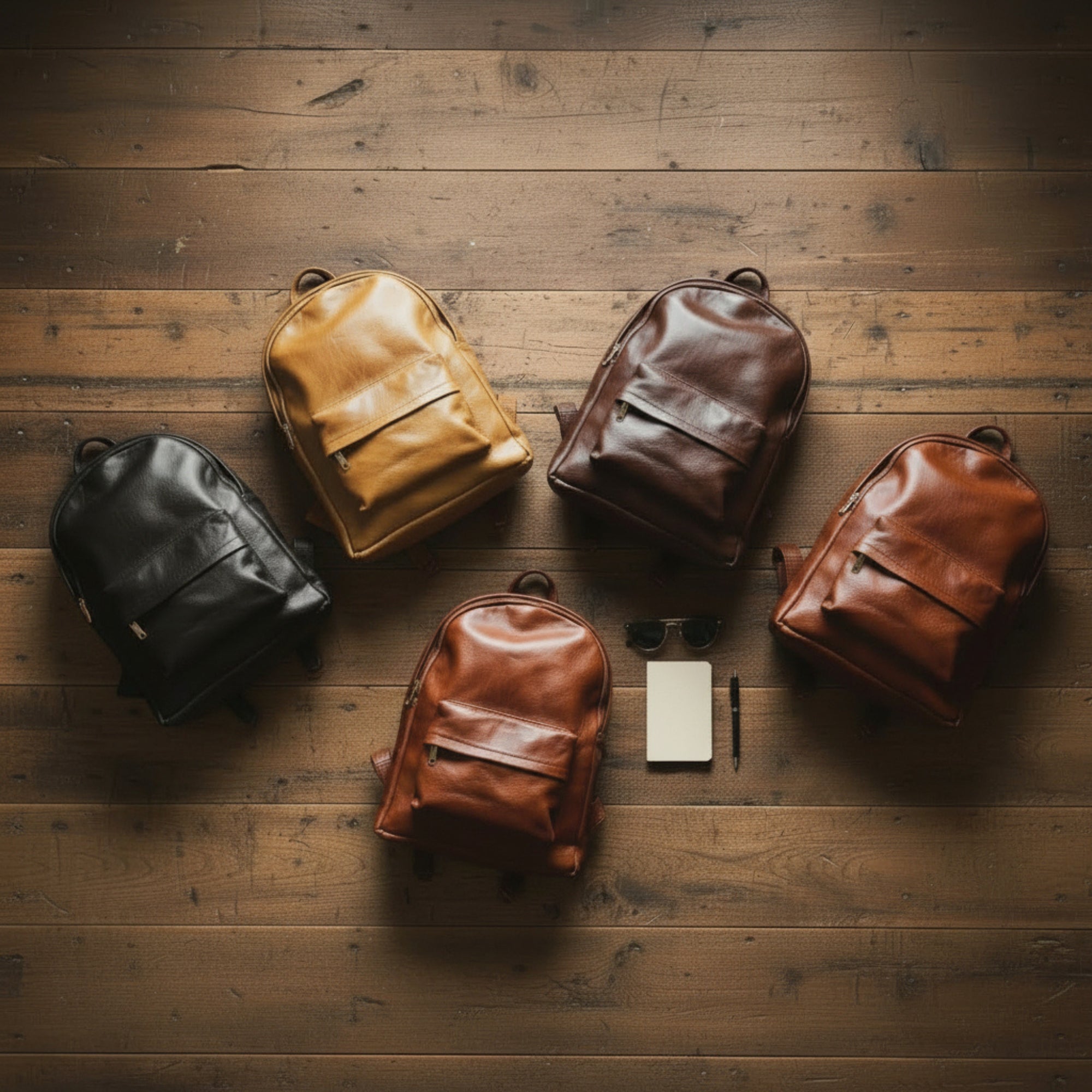 Handmade Moroccan Leather Backpack Laptop Rucksack