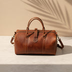 Handmade Moroccan Leather Duffle Bag Travel Weekender