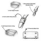 Handmade Moroccan Leather Duffle Bag Travel Weekender