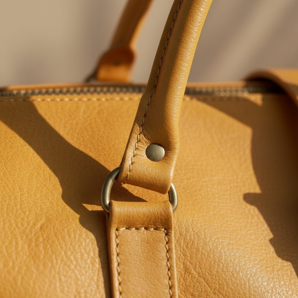 Handmade Moroccan Leather Duffle Bag Weekender