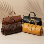 Handmade Moroccan Leather Duffle Bag Weekender