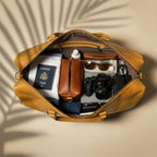 Handmade Moroccan Leather Duffle Bag Weekender