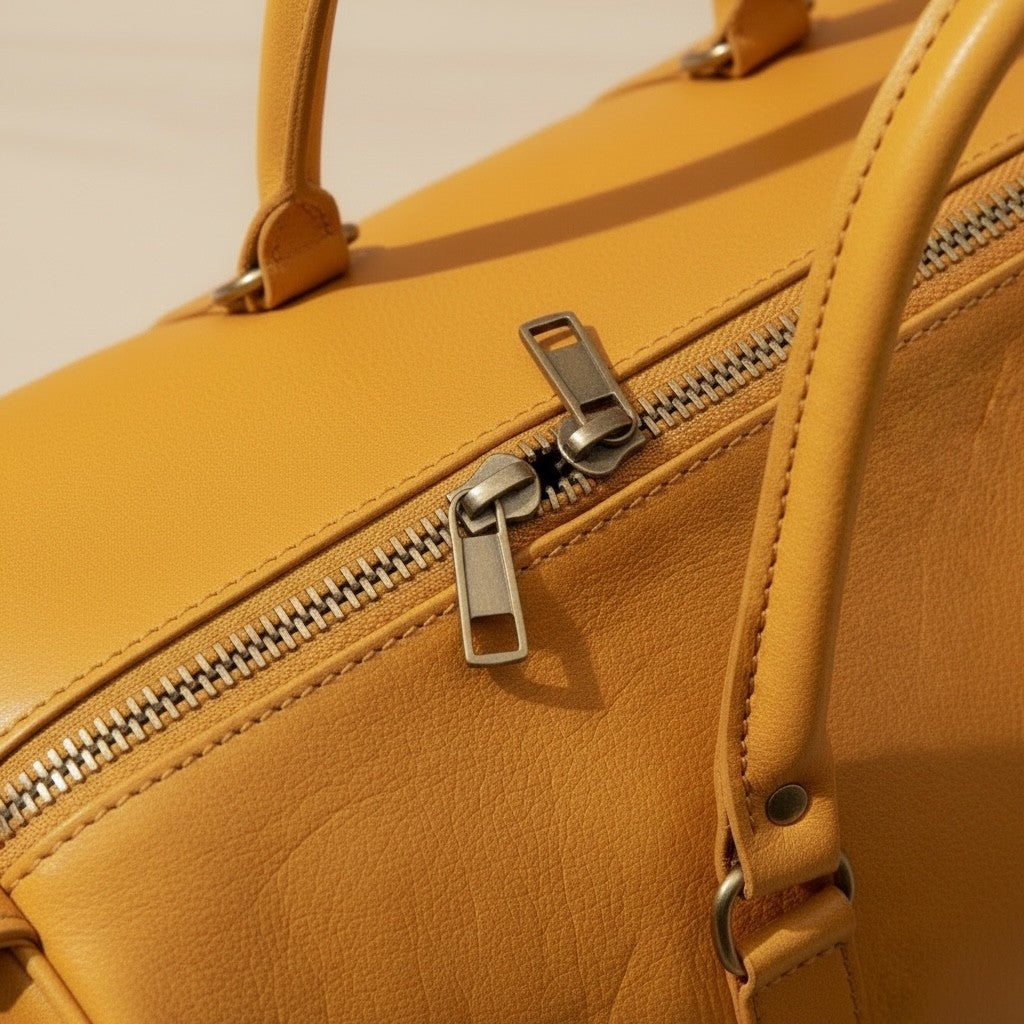 Handmade Moroccan Leather Duffle Bag Weekender