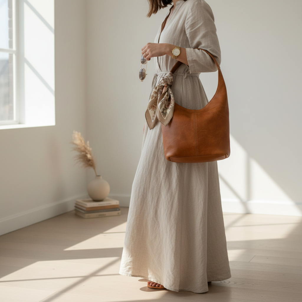 Linen outfit styling