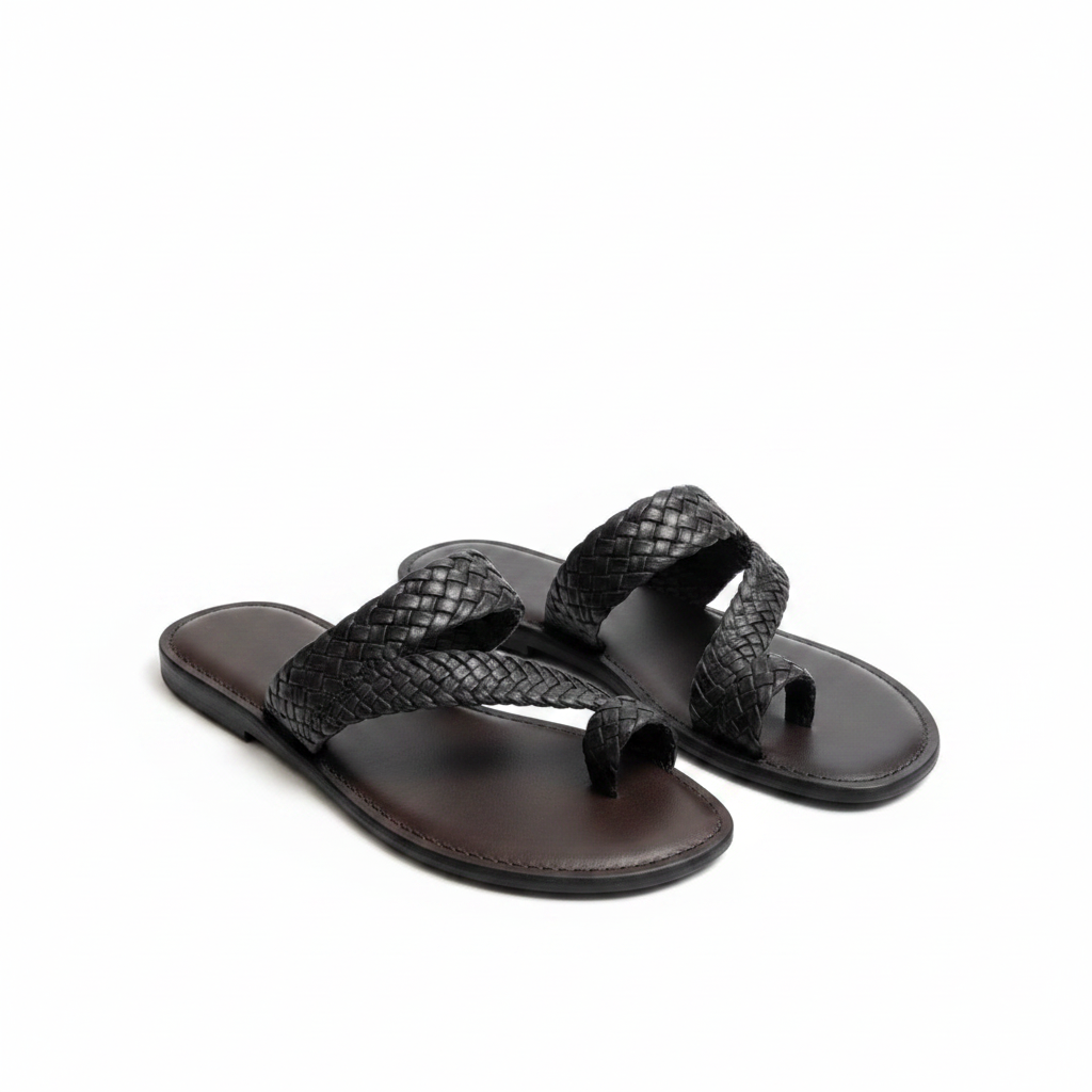 Moroccan Leather Sandals Men Handmade Babouche
