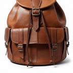 Handmade Moroccan Leather Backpack Vintage Rucksack