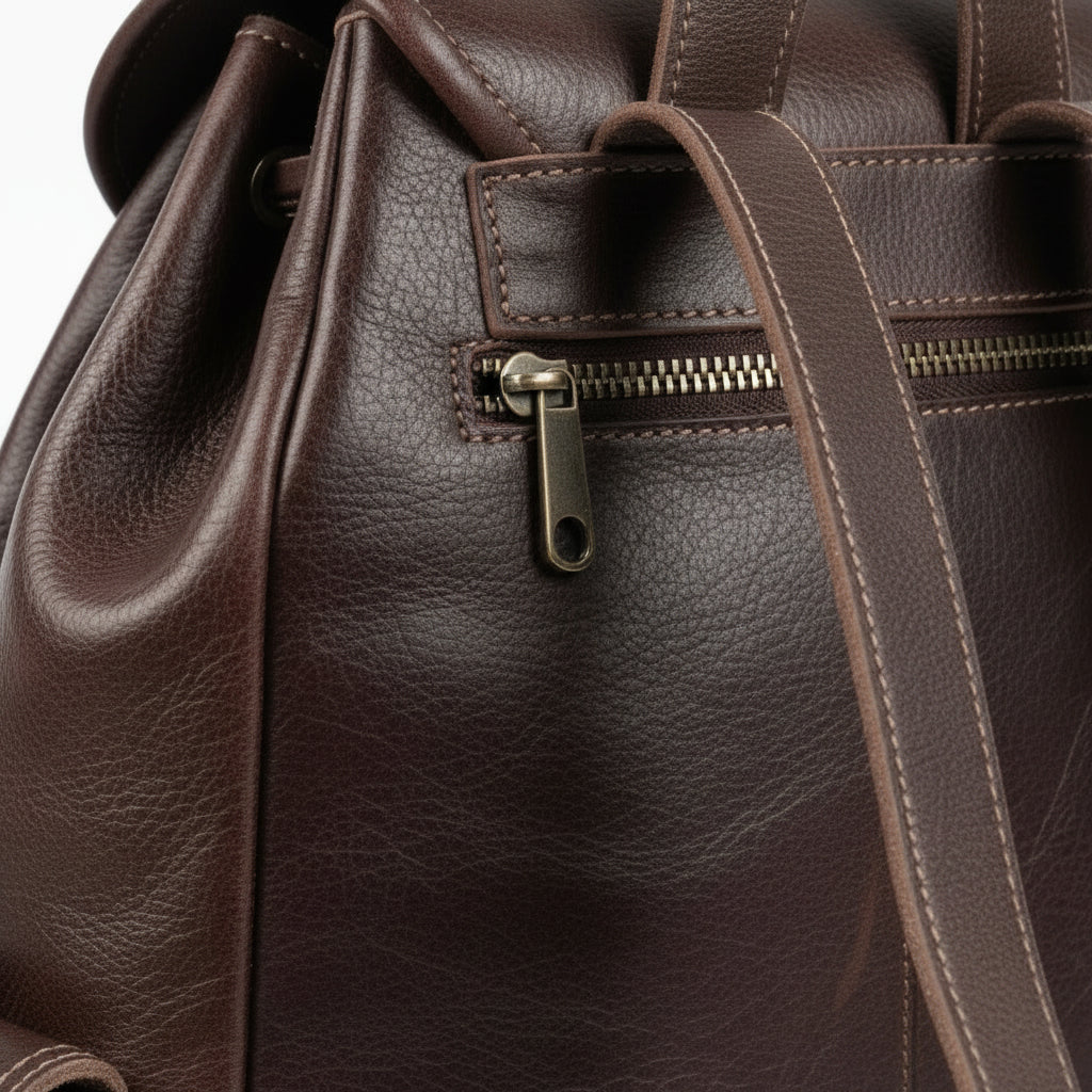 Handmade Moroccan Leather Backpack Vintage Rucksack