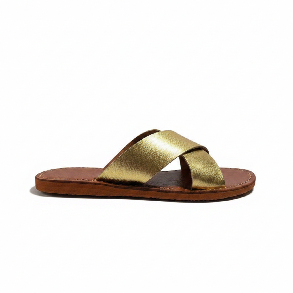 Handmade Moroccan Leather Sandals for Women, Natural Leather Babouche, Traditional Slippers, Orthopedic Artisan Shoes