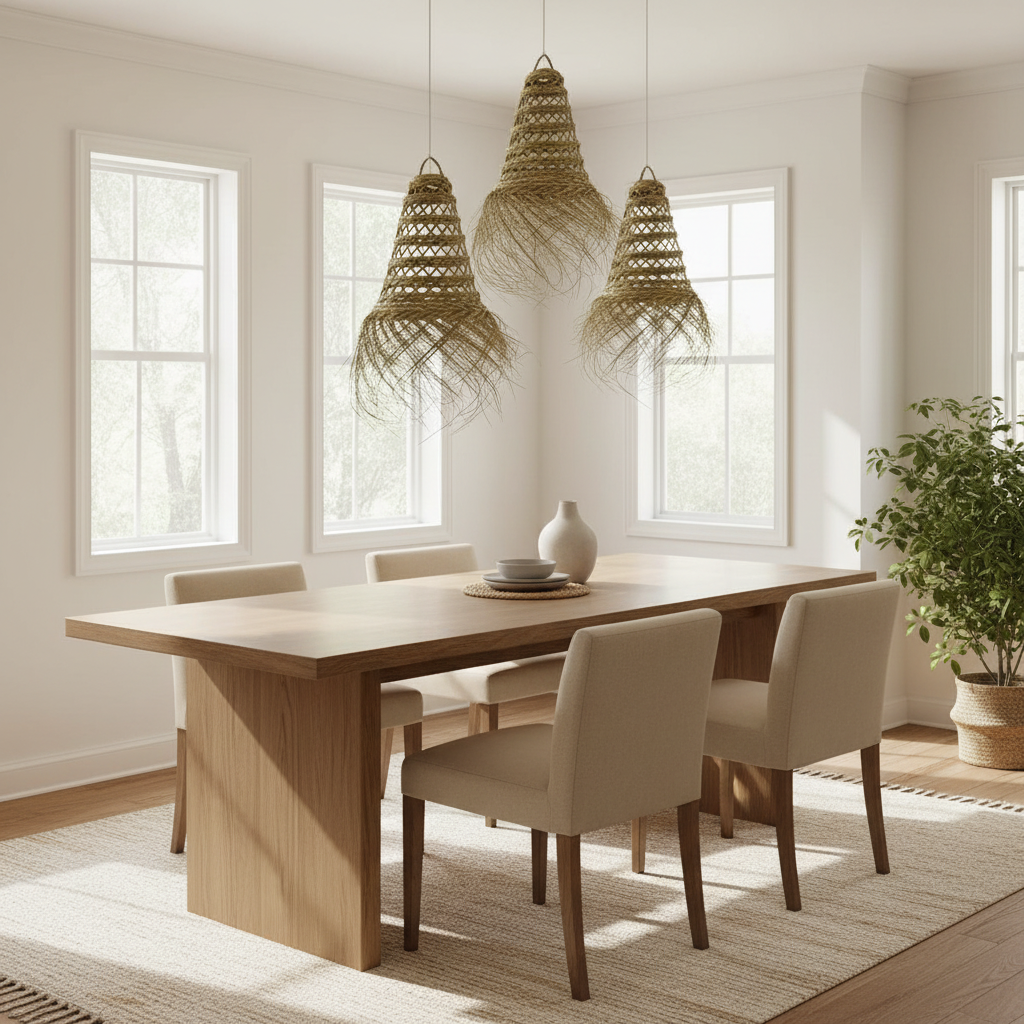 Three sizes in dining room