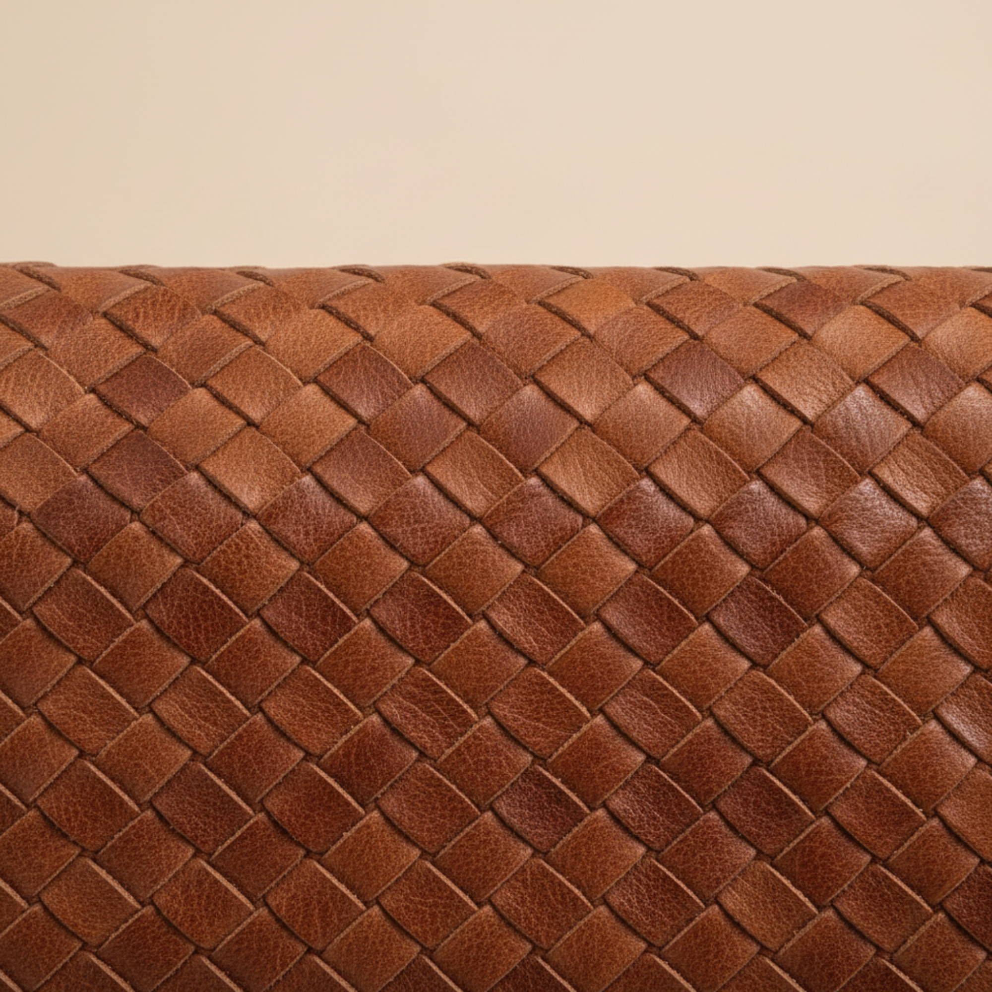 Handmade Woven Leather Crossbody Bag Morocco
