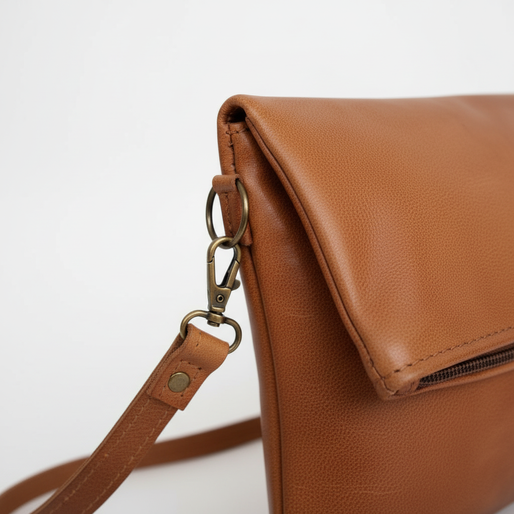 Handmade Woven Leather Crossbody Bag Morocco