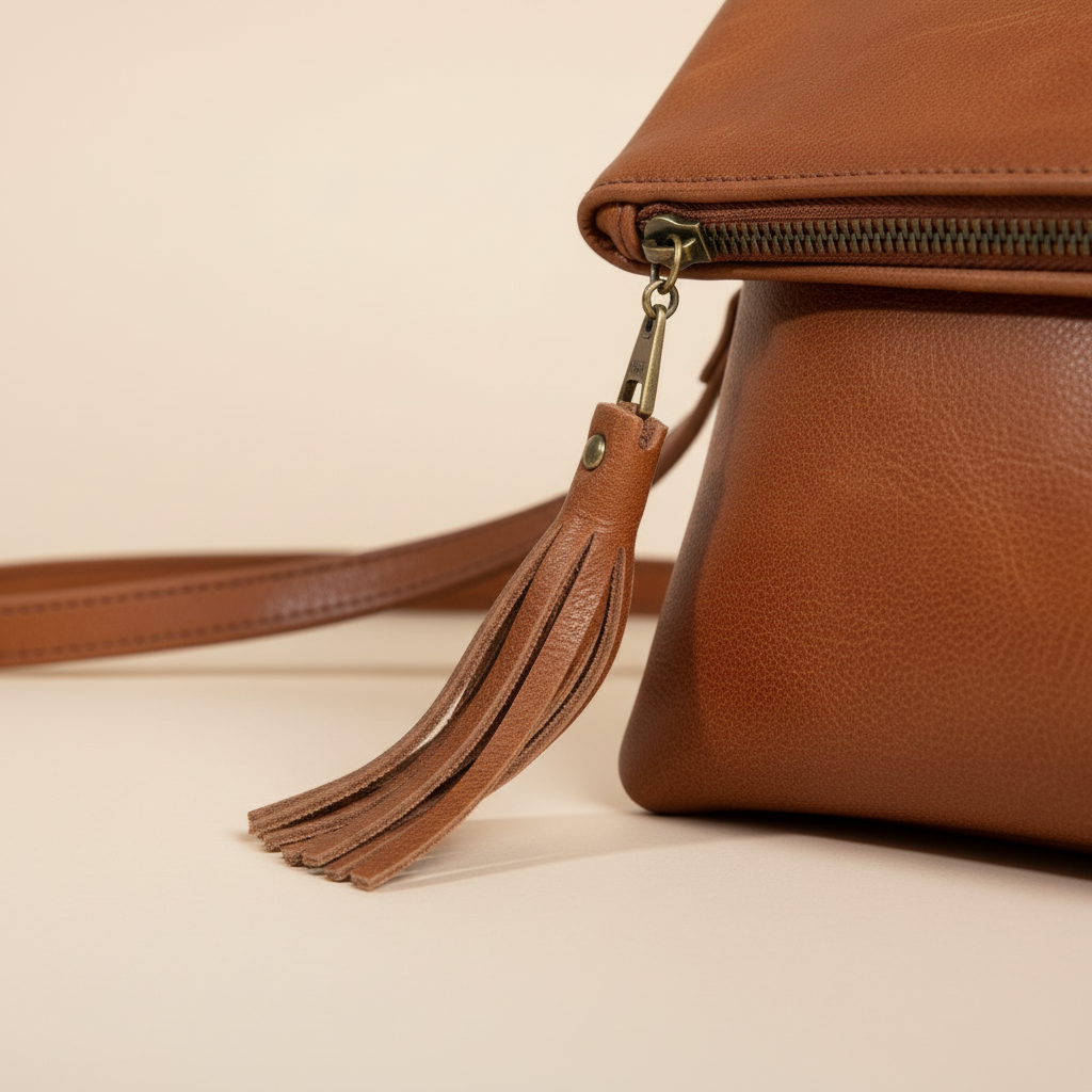 Handmade Woven Leather Crossbody Bag Morocco