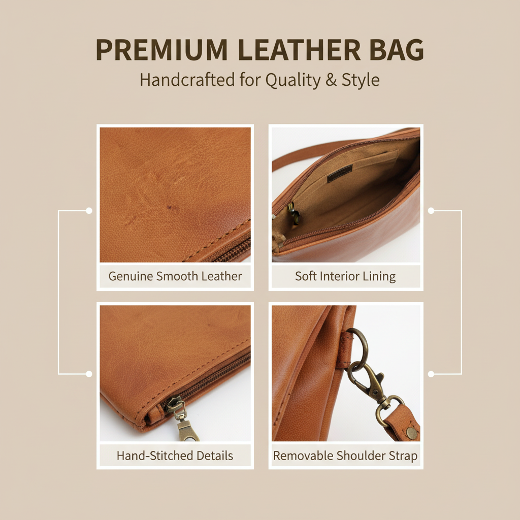 Handmade Woven Leather Crossbody Bag Morocco