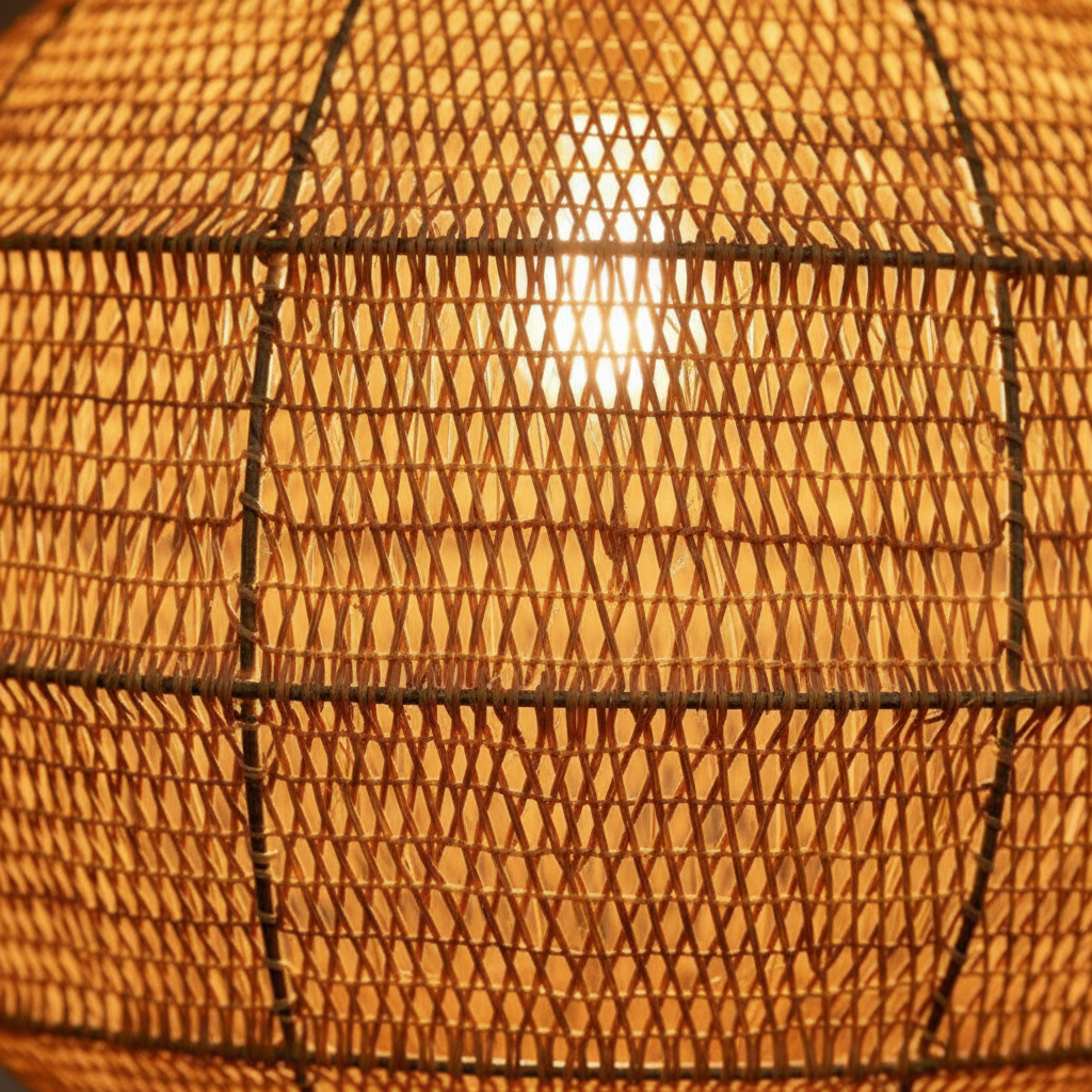 Woven raffia texture